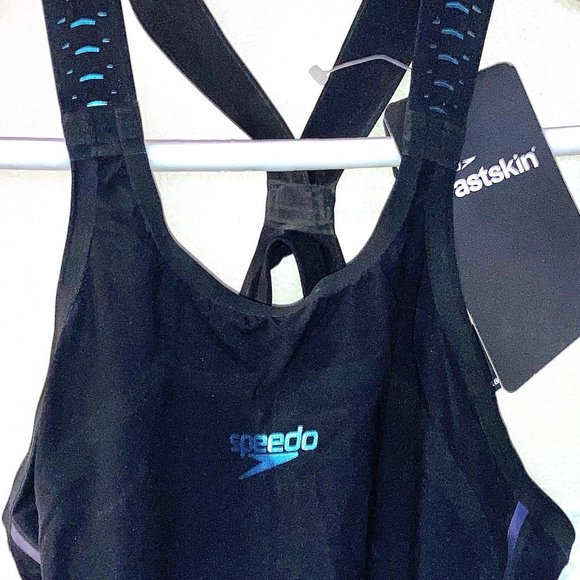 NEW Speedo Fastskin LZR Racer X Open Back Kneeskin Elite Competition Swim Suit - Picture 2 of 11